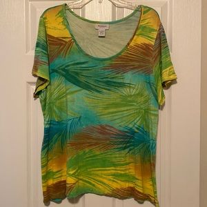 Avenue Tropical Print Top